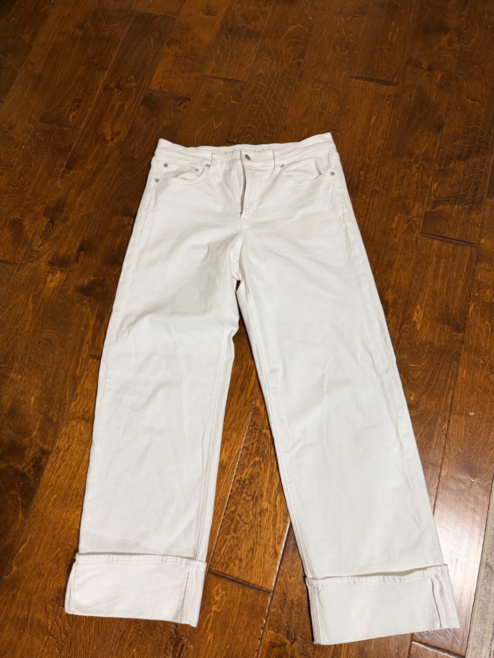 American Eagle Outfitters Men's Slim Straight White Jeans